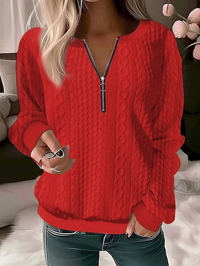Women's Hoodie Street Hipster Quilted Casual