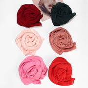 Breathable Pleated Women's Scarf - 13 Color Options
