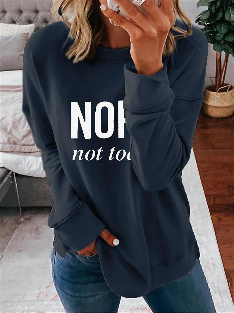 Women's 3D Printed Loose Round Neck Fashion Sweater