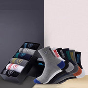 Men's Mid-Calf Sports Socks with Deodorant & Sweat-Absorbing Properties