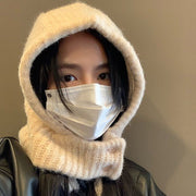 Stay Warm with Soft Woolen Cap Scarf