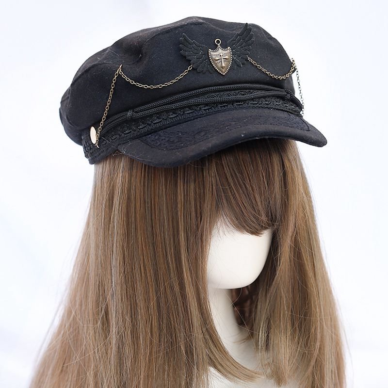 Black Beret for Women - Simple Lolita Design