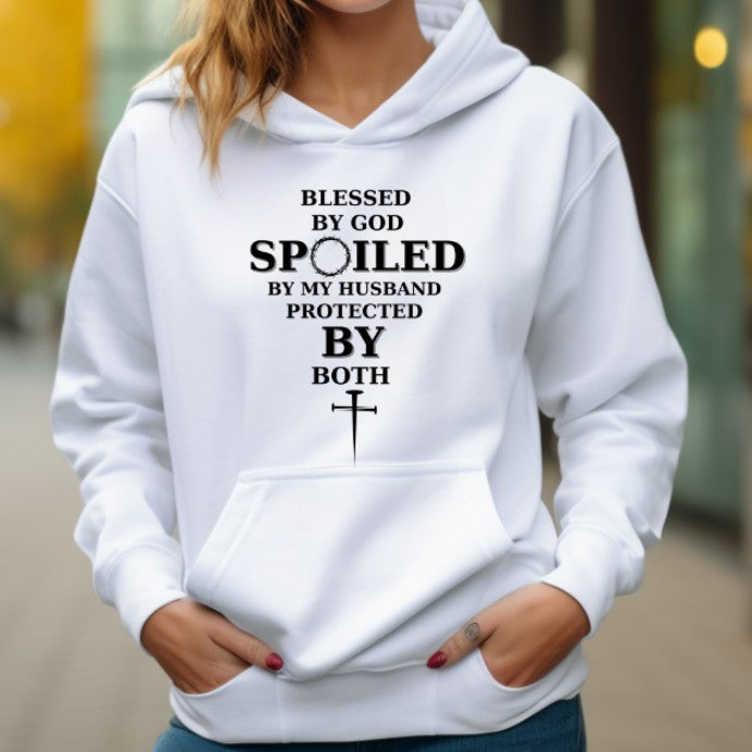 Blessed & Spoiled Graphic Hoodie for Women