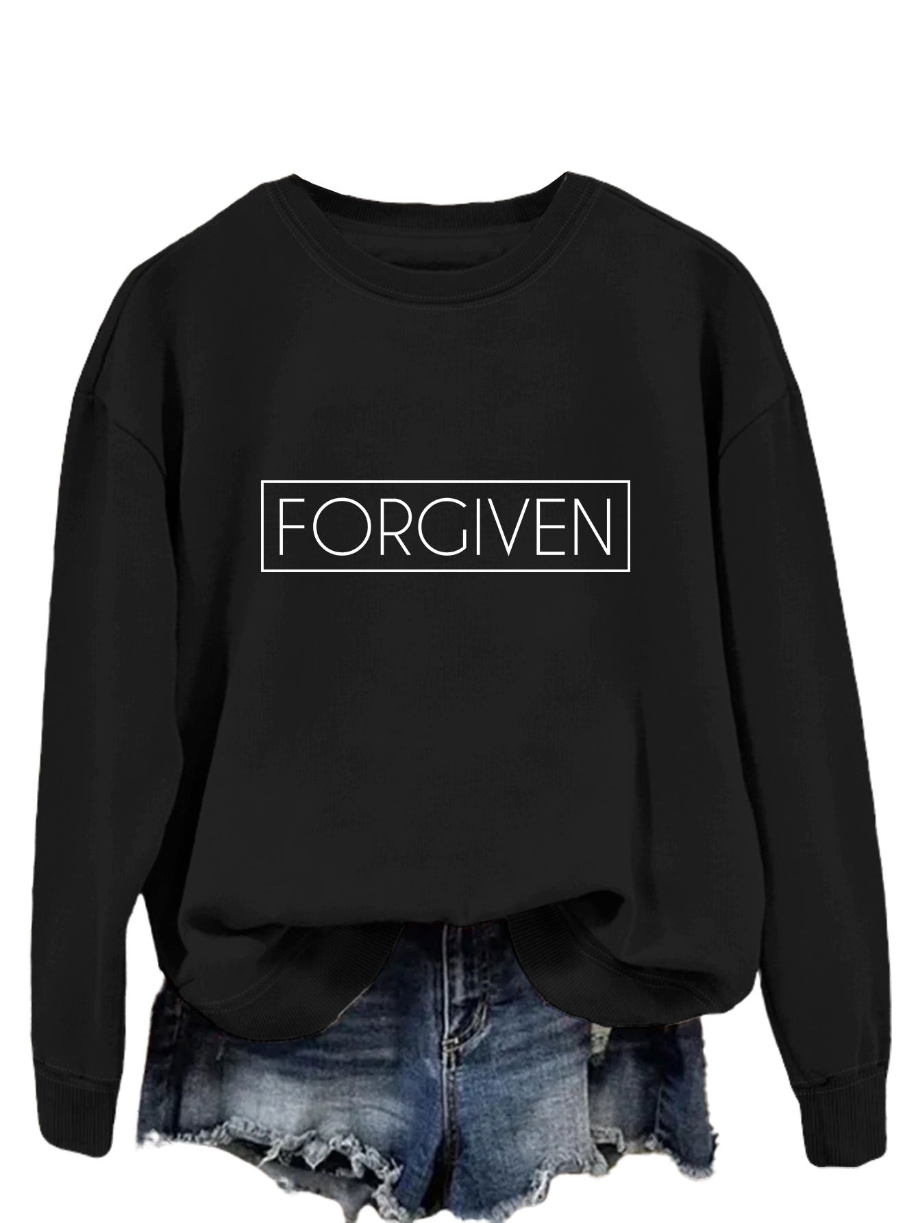 Trendy Loose Long Sleeve Printed Sweatshirt