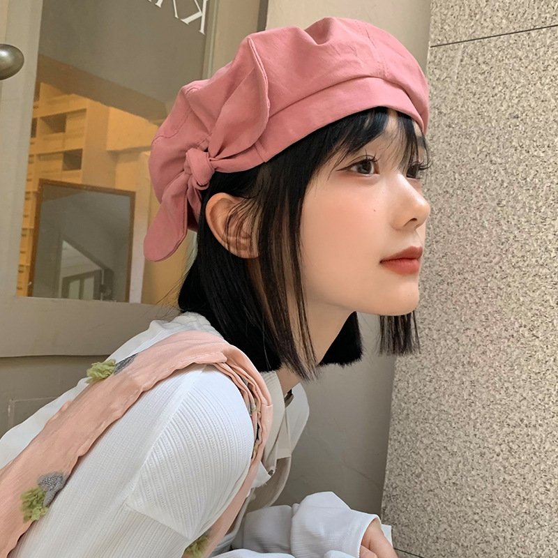 Cute Bow Beret Hat