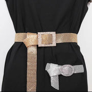 Glittering Diamond Rhinestone Belt for Women