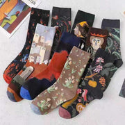 Vibrant Mid-Calf Socks for Women - Preppy Style
