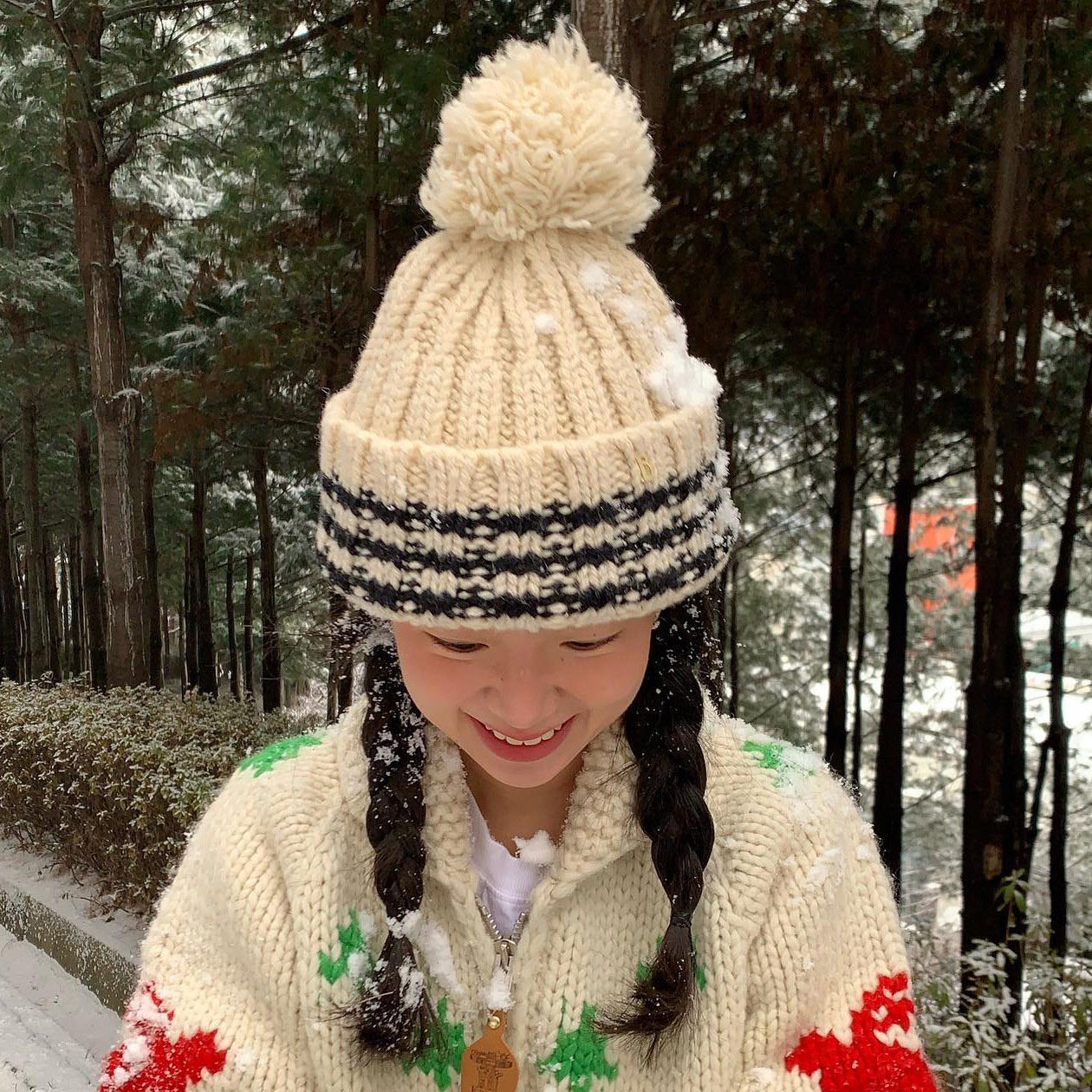 Warm Woolen Earflap Hat for Women