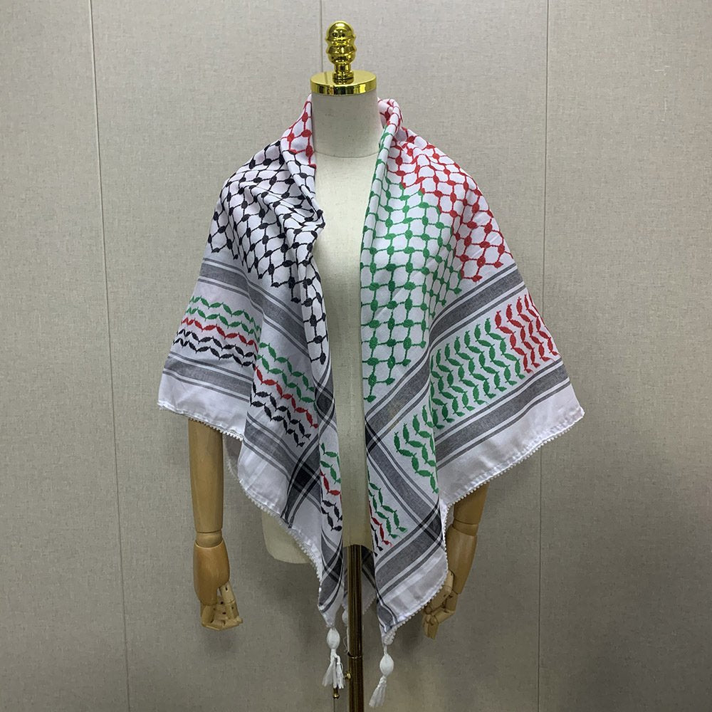 Vibrant Rice Grain Square Scarf