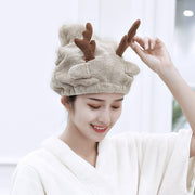 Fun Cartoon Animal Hair Dryer Hat for Women