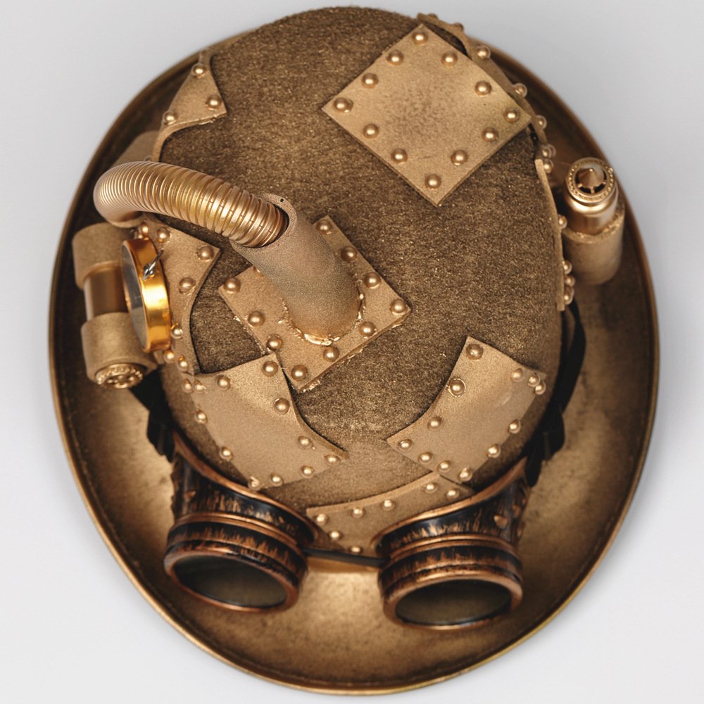 Steampunk Gothic Velvet Goggles Hat for Women