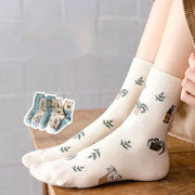 Soft Cotton Mid-calf Socks for Women