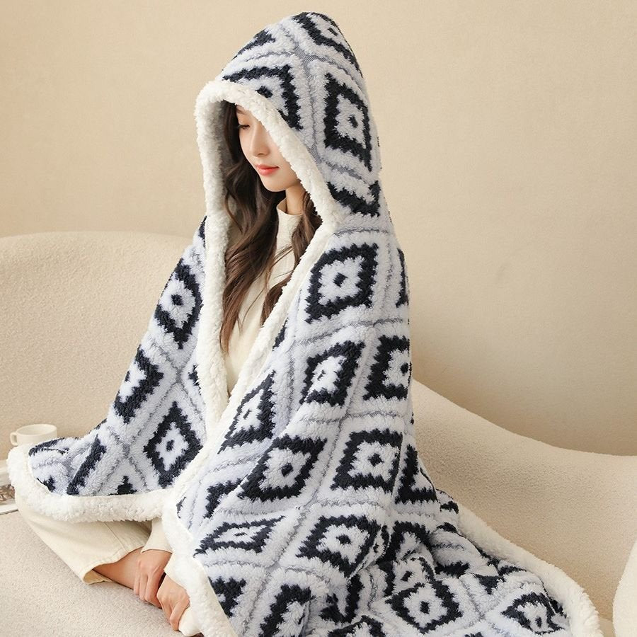 Cozy Multicolored Shawl Blanket