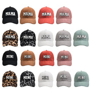 Mama Embroidered Corduroy Baseball Cap for Women