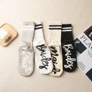 Minimalist English Letter Socks for Women