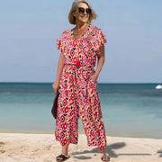 Chic V-Neck Jumpsuit for Women