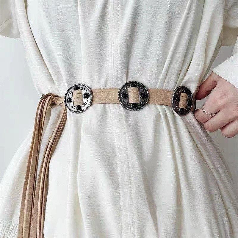 Rope Waist Chain with PU Buckle