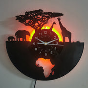 1 piece Vinyl Wall Clock Wall Decor Art Decor, Hollow Design Wall Clock Silent Decoration Home Decor Living Room, Bedroom, Kitchen, Bathroom, Black.