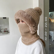 Stay Warm in Style: Fleece-lined Knitted Hat Set