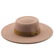 Autumn Winter Woolen Top Hat for Women