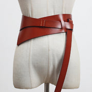 Leather Wide Belt for Women