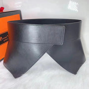 Genuine Leather Wide Waist Belt for Women