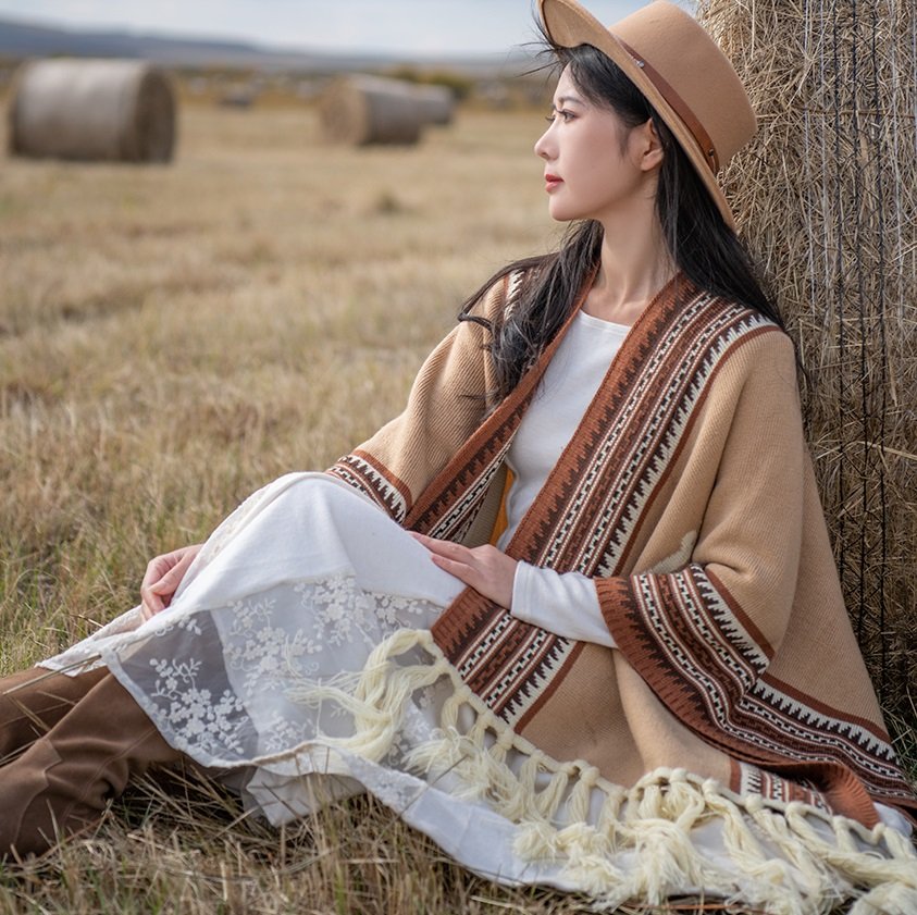 Bohemian Tassel Shawl Coat Cardigan