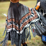 Warm Wool Cape Shawl
