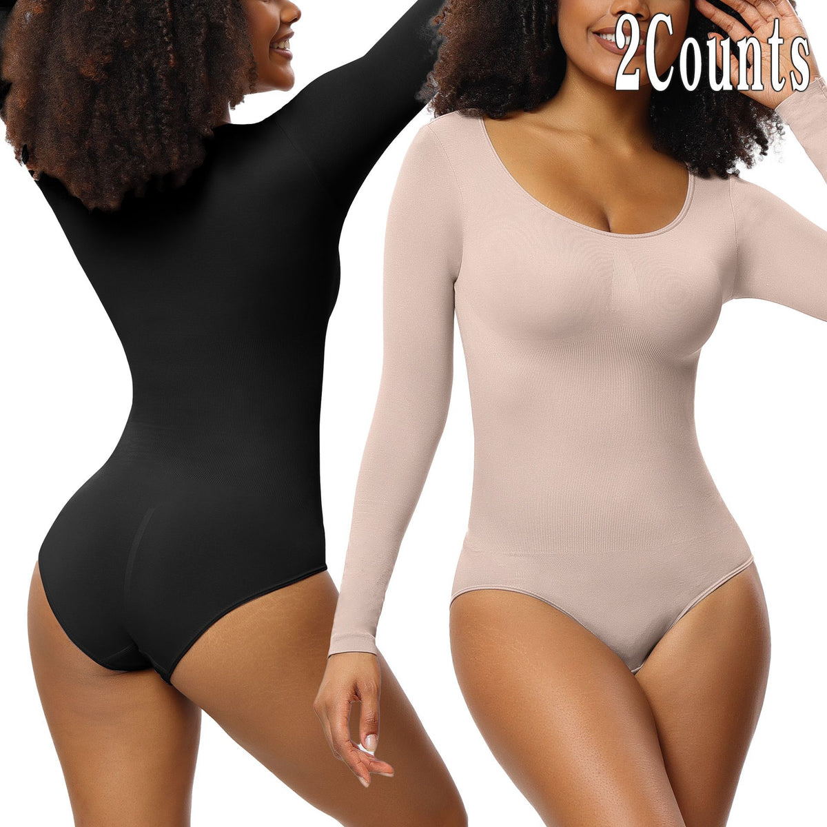 Seamless Long Sleeve Body Shaping Corset Jumpsuit