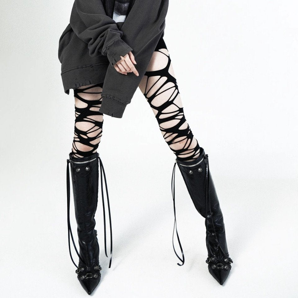 Sexy Velvet Fishnet Pantyhose for Women