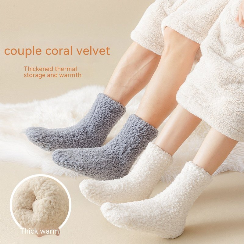 Cozy Coral Fleece Socks for Women