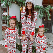 Cozy Elk Print Parent-Child Pajamas Set