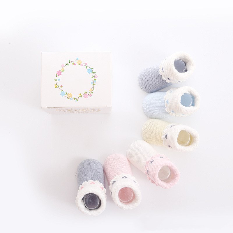 Soft Baby Socks for Newborns & Toddlers, Breathable Cotton Socks