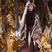 Warm Polka Dot Zebra Print Cloak for Men & Women