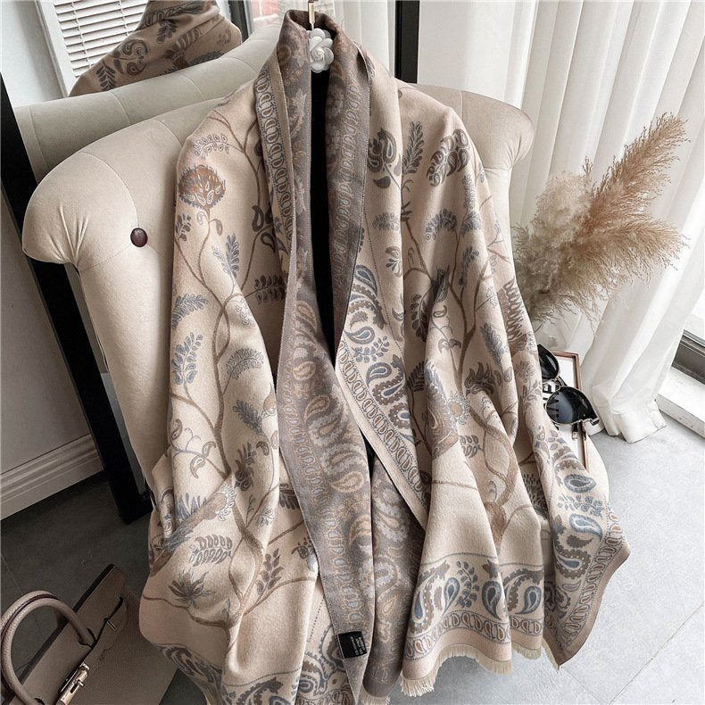 Add a Pop of Color with Vintage-Inspired Blue Bird Scarf