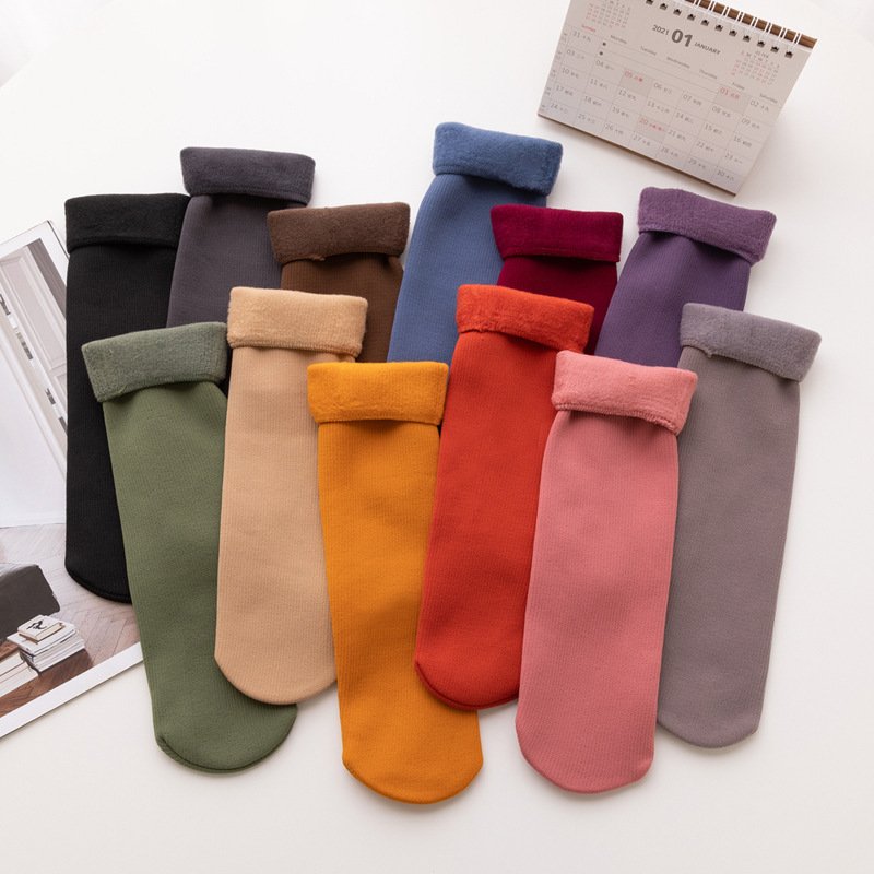 Warm Mid-calf Striped Socks for Women