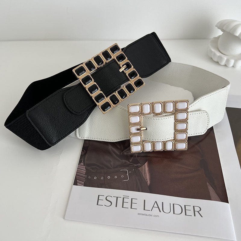 Rhinestone Pin Buckle Belt for Women