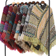 Autumn Warmth Pullover Cloak for Women