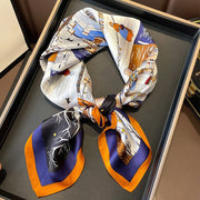 Autumn Winter Square Mulberry Silk Scarf for Women