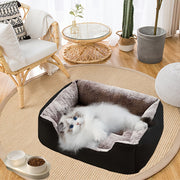 Classic Style Pet Bed House, Square Cushion Sofa For Large Dogs And Cats - Soft Comfortable Sleeping, Easy Assembly