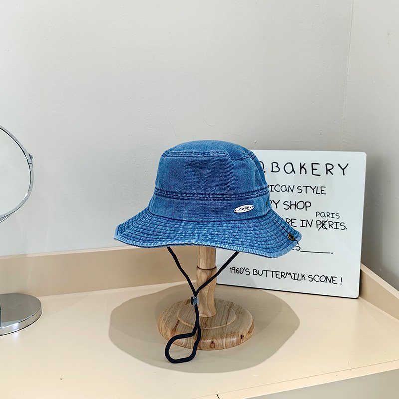 Small Denim Bucket Hat for Women