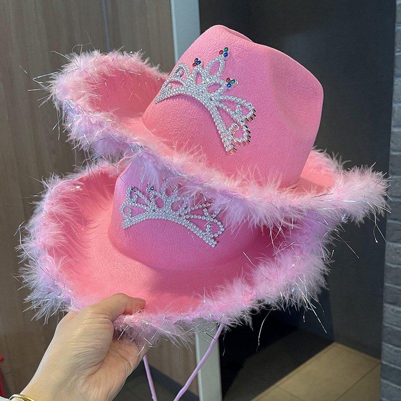 Rhinestone Fedora Hat