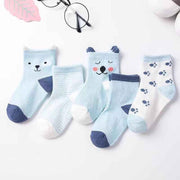 Soft Baby Socks for Kids, Thin Breathable Mid-Calf Socks