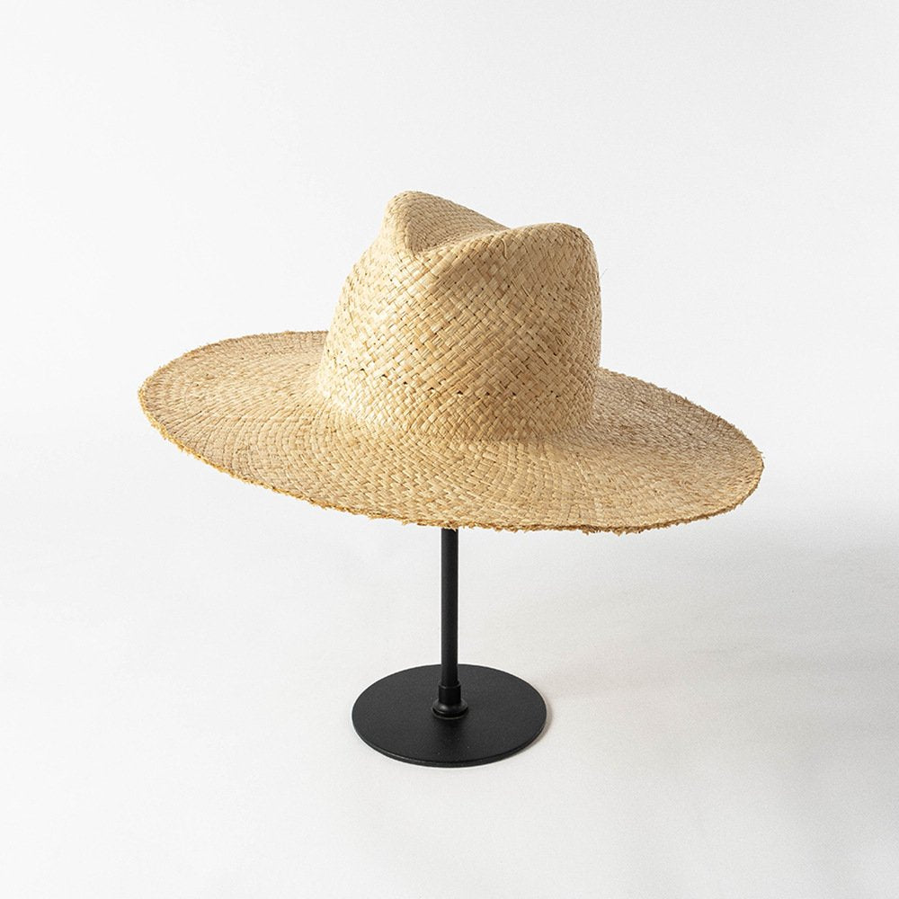 Beachy Chic Double-layer Raffia Straw Hat for Women