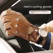Genuine Leather Sheepskin Fitness Gloves for Women
