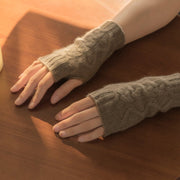 Warm Cashmere Finger Gloves for Women