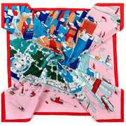 Versatile Printed Scarf for Women, 90cm Square