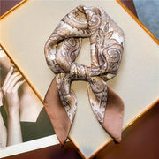 Add Vintage Charm with Square Silk Scarf