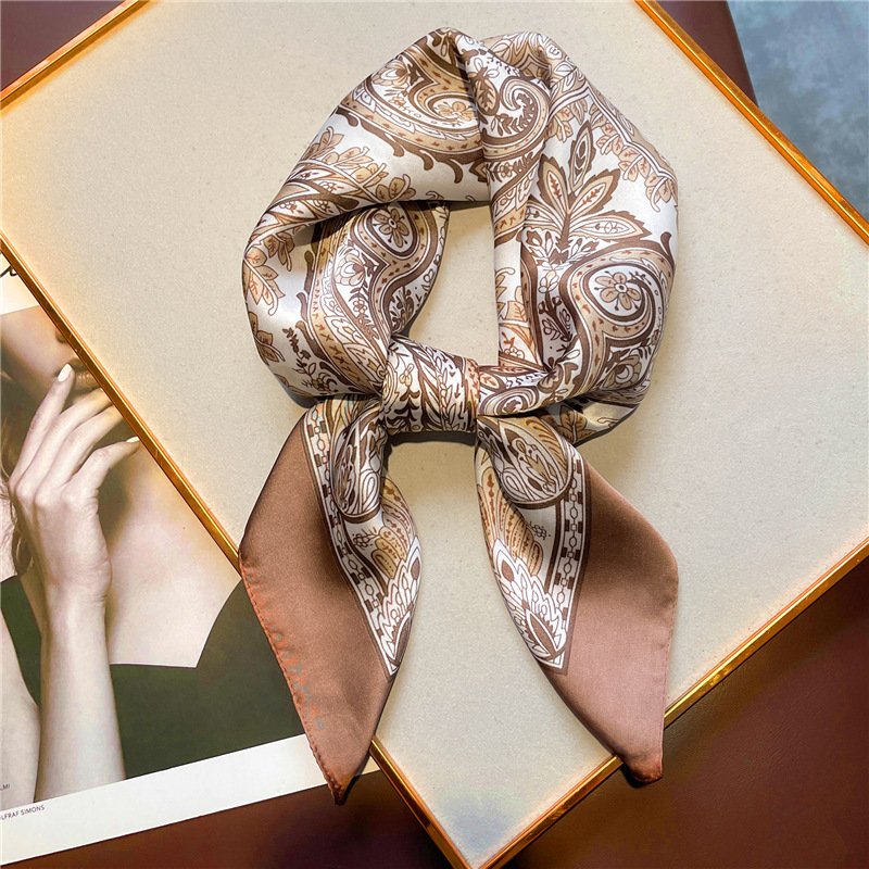 Add Vintage Charm with Square Silk Scarf