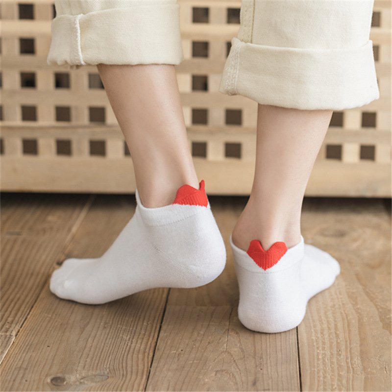 Korean Style 3D Solid Color Socks for Women
